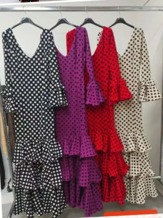 Vestido de lunares volantes talla única