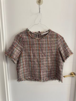 Conjunto Zara Tweed elegante Talla M.