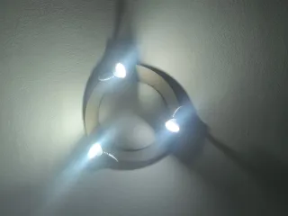 Lámpara de techo moderna metal y madera