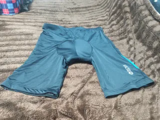 Culotte Ciclismo ACTIVE BIKE WEAR Blu/Verde