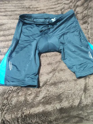 Culotte Ciclismo ACTIVE BIKE WEAR Blu/Verde