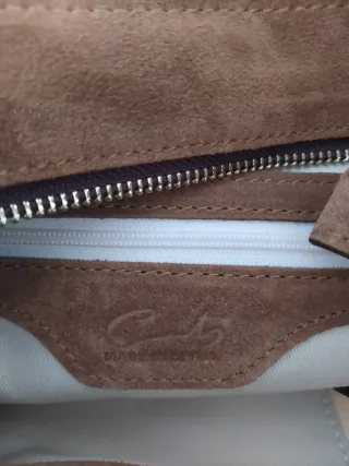 Bolso de ante y borreguito CATS