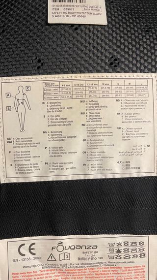 Chaleco Equitación Fouganza 8/10 Años