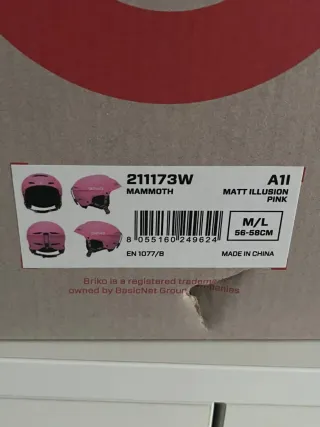 Casco Esquí Briko Mammoth Rosa Talla M/L