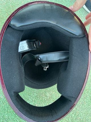 Casco de moto SHIRO burdeos