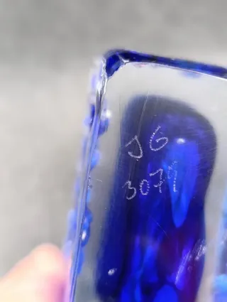 Jarrón de cristal Kurt Wokan