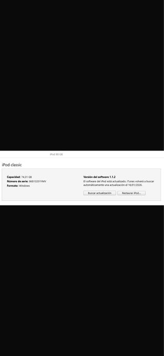 iPod Classic 80GB negro