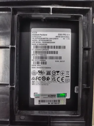 Pack 2 Discos Duros HP Proliant 480 ssd RAID