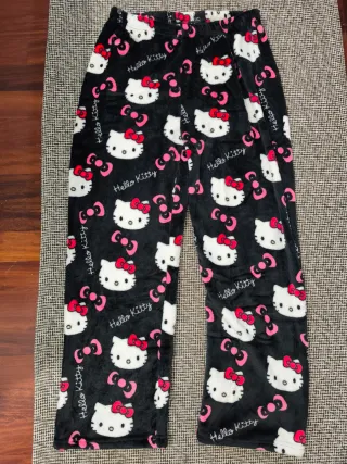 Pijama Hello Kitty XL Negro y Rosa