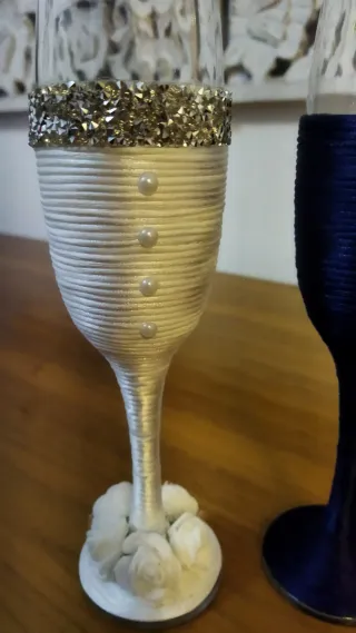 Maravillosas Copas de cristal decoradas