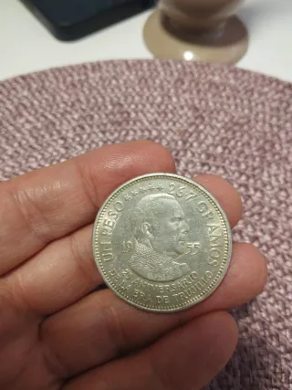 Moneda Peso Plata República Dominicana Trujillo