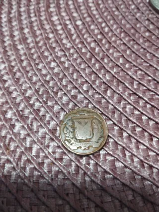 Moneda Peso Plata República Dominicana Trujillo