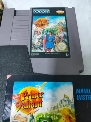Prince Valiant NES - Caja, Cartucho y Manual
