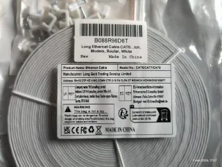 Cable Ethernet CAT6 20m Blanco