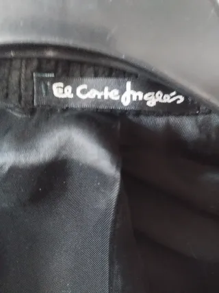 Chaqueta pana negra hombre