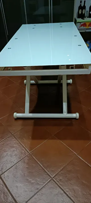 Tavolo cristallo alzabile e allungabile