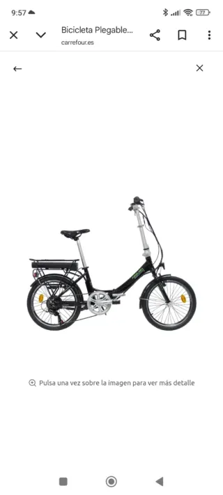 Bicicleta eléctrica plegable 20 (un solo uso)