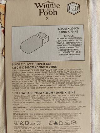 Funda Nórdica Winnie The Pooh Cama 90