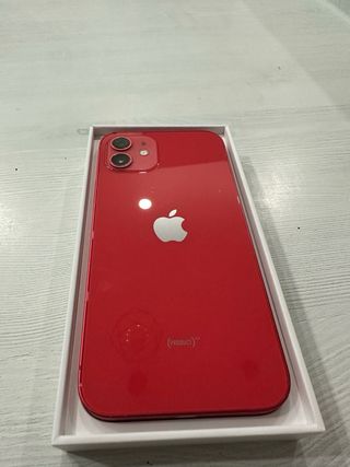 iPhone 12 Rojo con caja