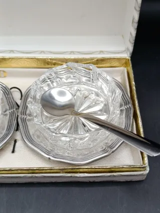 Set salero y pimentero cristal Bayard