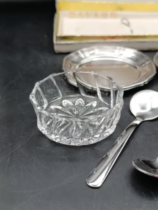 Set salero y pimentero cristal Bayard