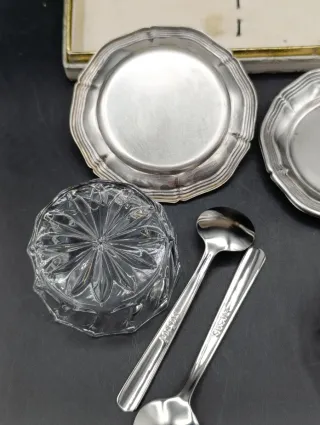 Set salero y pimentero cristal Bayard