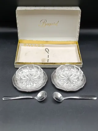 Set salero y pimentero cristal Bayard