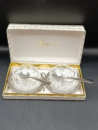 Set salero y pimentero cristal Bayard