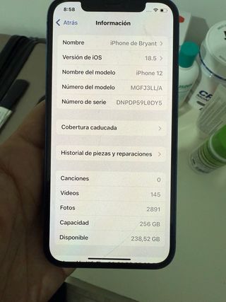iPhone 12 256GB Azul - Batería a reemplazar