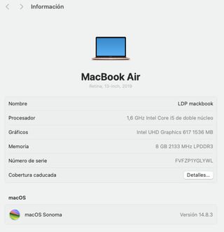MacBook Air 13 2019 Oro Rosa