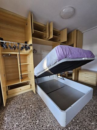 Armarios, cajonera y canapé 1,35m