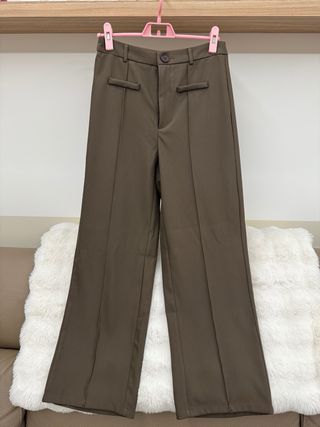 Pantaloni palazzo marrone taglia L