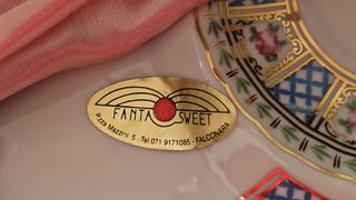 Set 2 Tazze Porcellana Decorate Oro