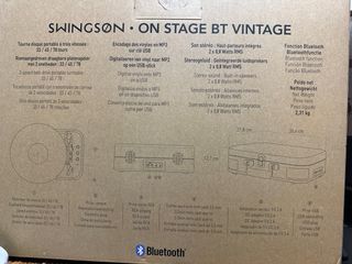 Tocadiscos Swingson On Stage BT Vintage