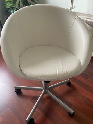 Silla de oficina Ikea Beige/Plata