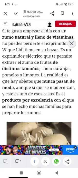 Oportunidad !!  Exprimidor SilverCrest