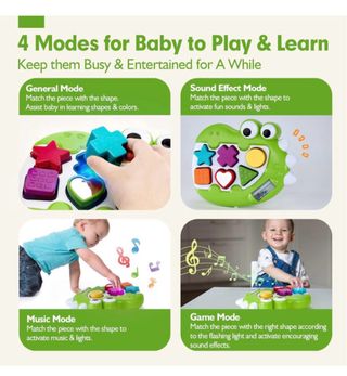 Juguete Musical Dinosaurio Clasificador de Formas