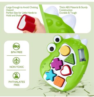 Juguete Musical Dinosaurio Clasificador de Formas