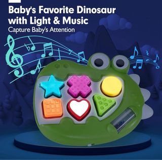 Juguete Musical Dinosaurio Clasificador de Formas