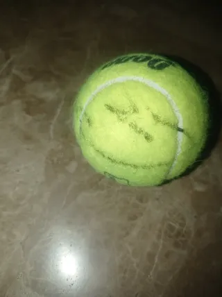 Pelota Tenis Firmada Carlitos Alcaraz BNP Paribas