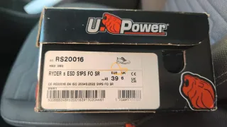 Zapatillas U-Power grises y naranjas