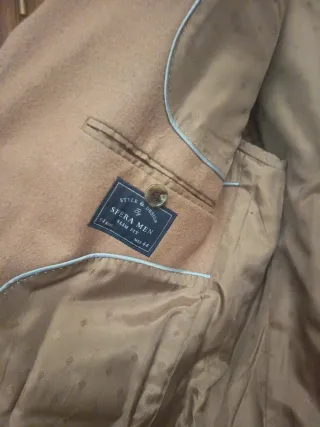 Abrigo paño hombre tres cuartos