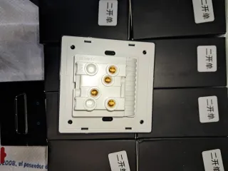 Interruptor Doble Negro