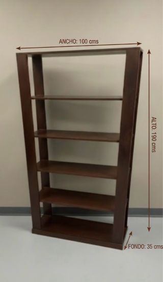 Estantería madera maciza teka