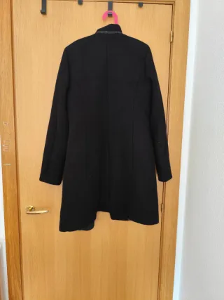 Abrigo paño negro Morgan