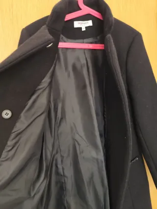 Abrigo paño negro Morgan