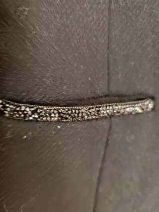 Abrigo paño negro Morgan