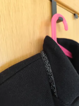 Abrigo paño negro Morgan