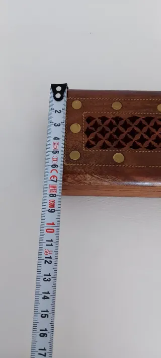 Caja de madera decorada