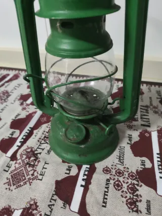 Farolillo antiguo verde vintage